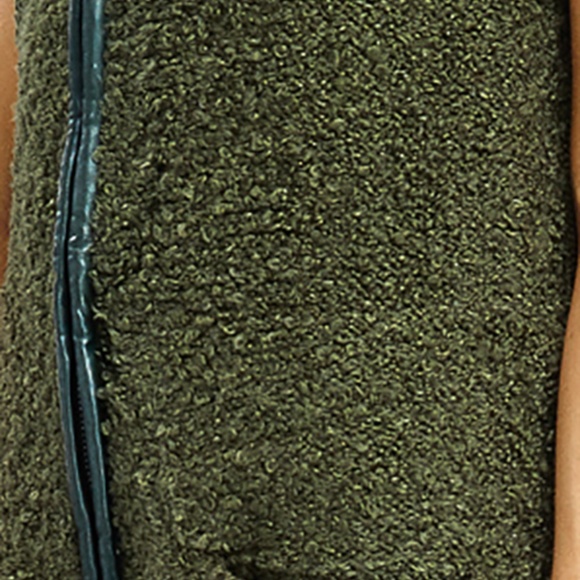 KERISMA HUNTER GREEN SWEATER HOODIE VEST - Picture 3 of 4